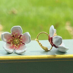 Cherry flowers earrings